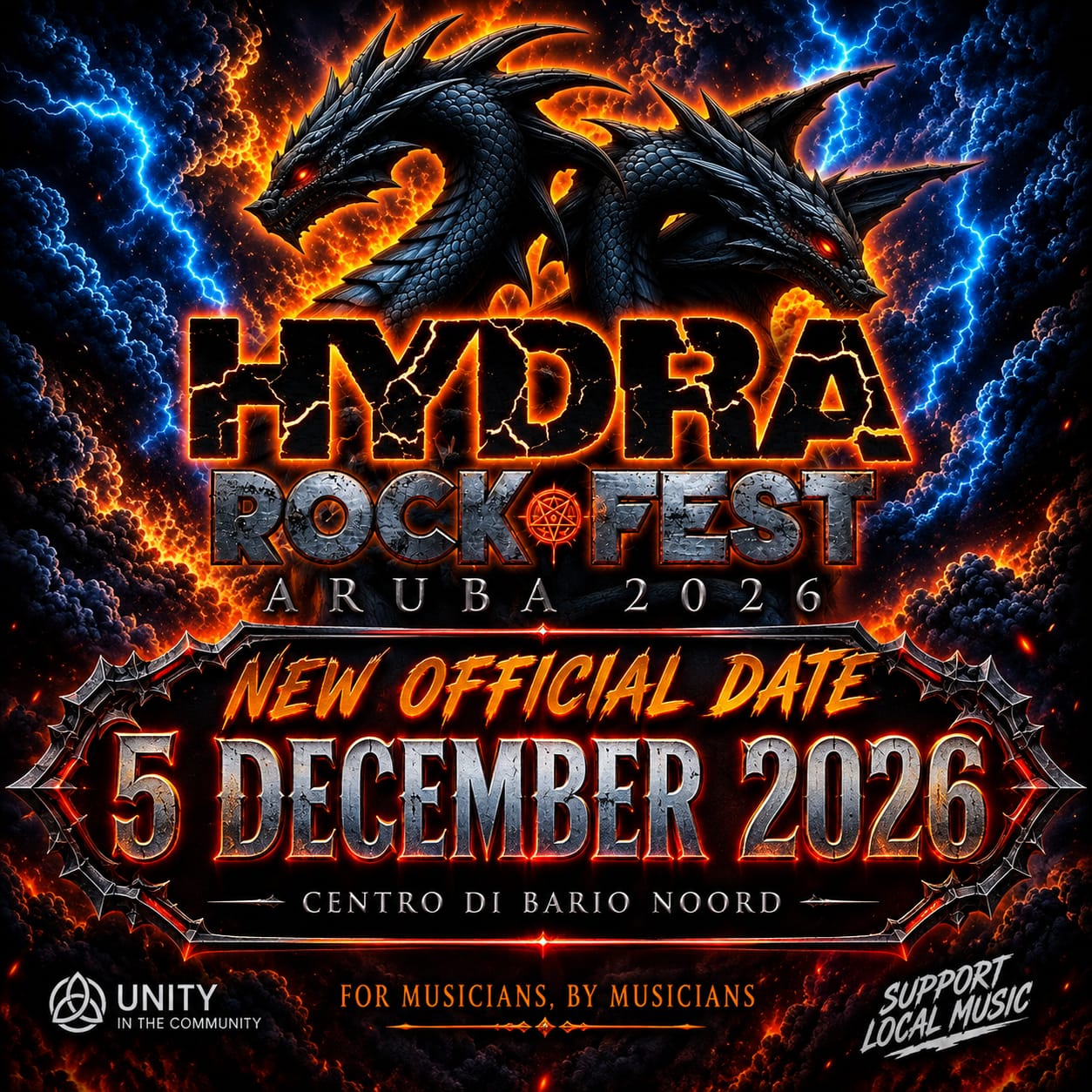 Hydra Rock Fest Aruba - 2026 NEW DATE