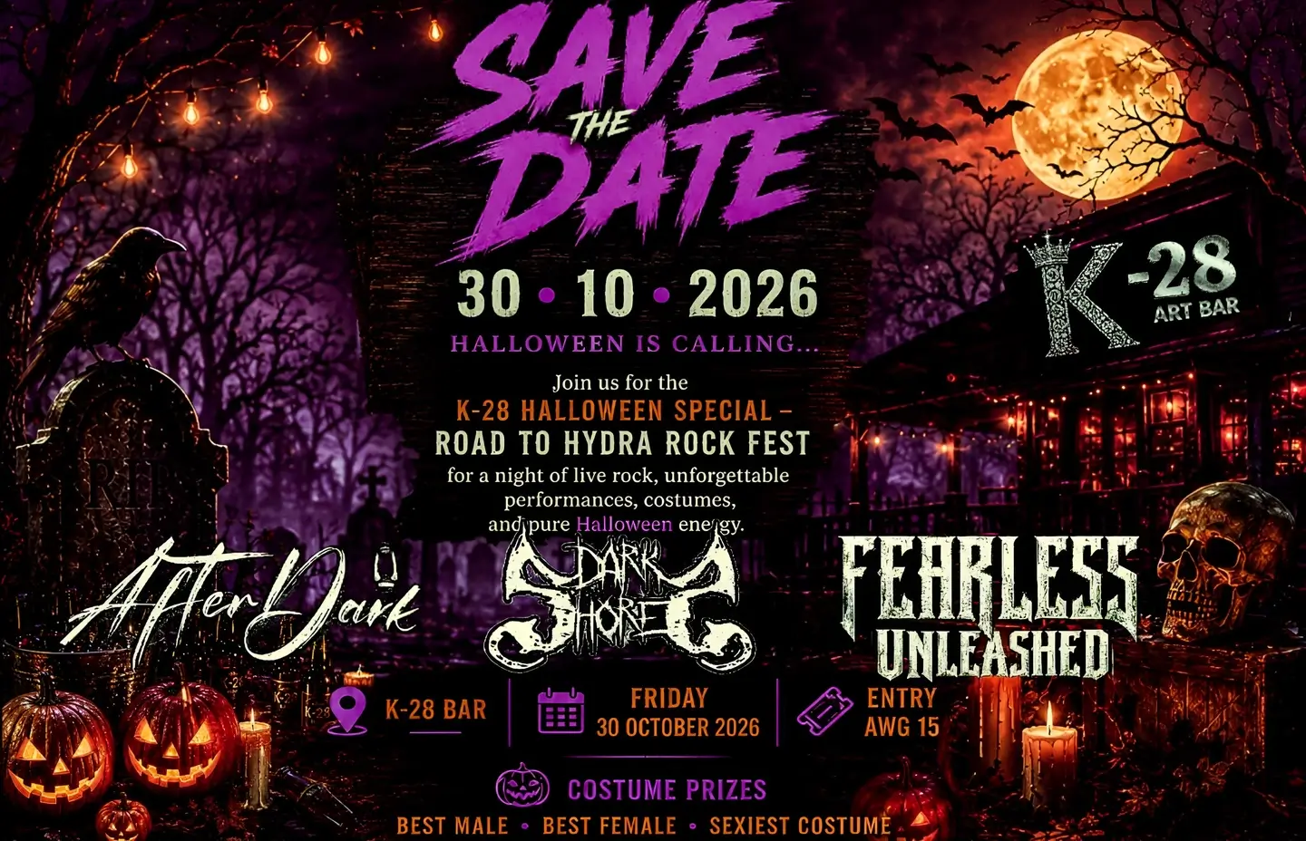 Road To HYDRA ROCK FEST Halloween Party 2026